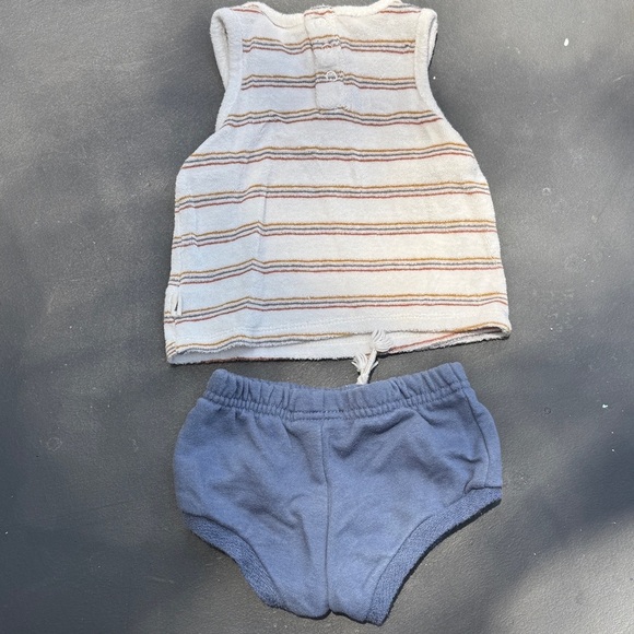 Easy Peasy Set Infant Terry Tank and Shorts Set 3-6 Months - Picture 3 of 3